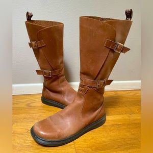 Dr Martins Catie Buckle Wrap Brown Boots Women’s Size 9 US